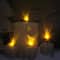 LED Lighted Flickering Candles And Winter Wooden Moose Canvas Wall Art